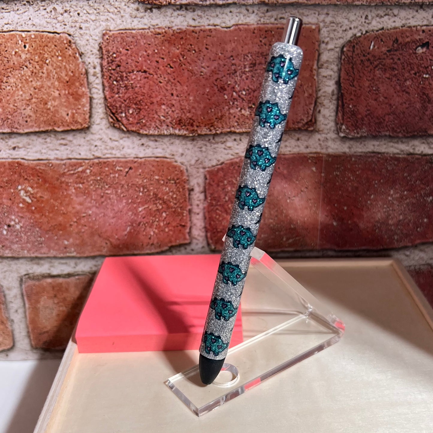 Dinosaur Love RTS Glitter Pen
