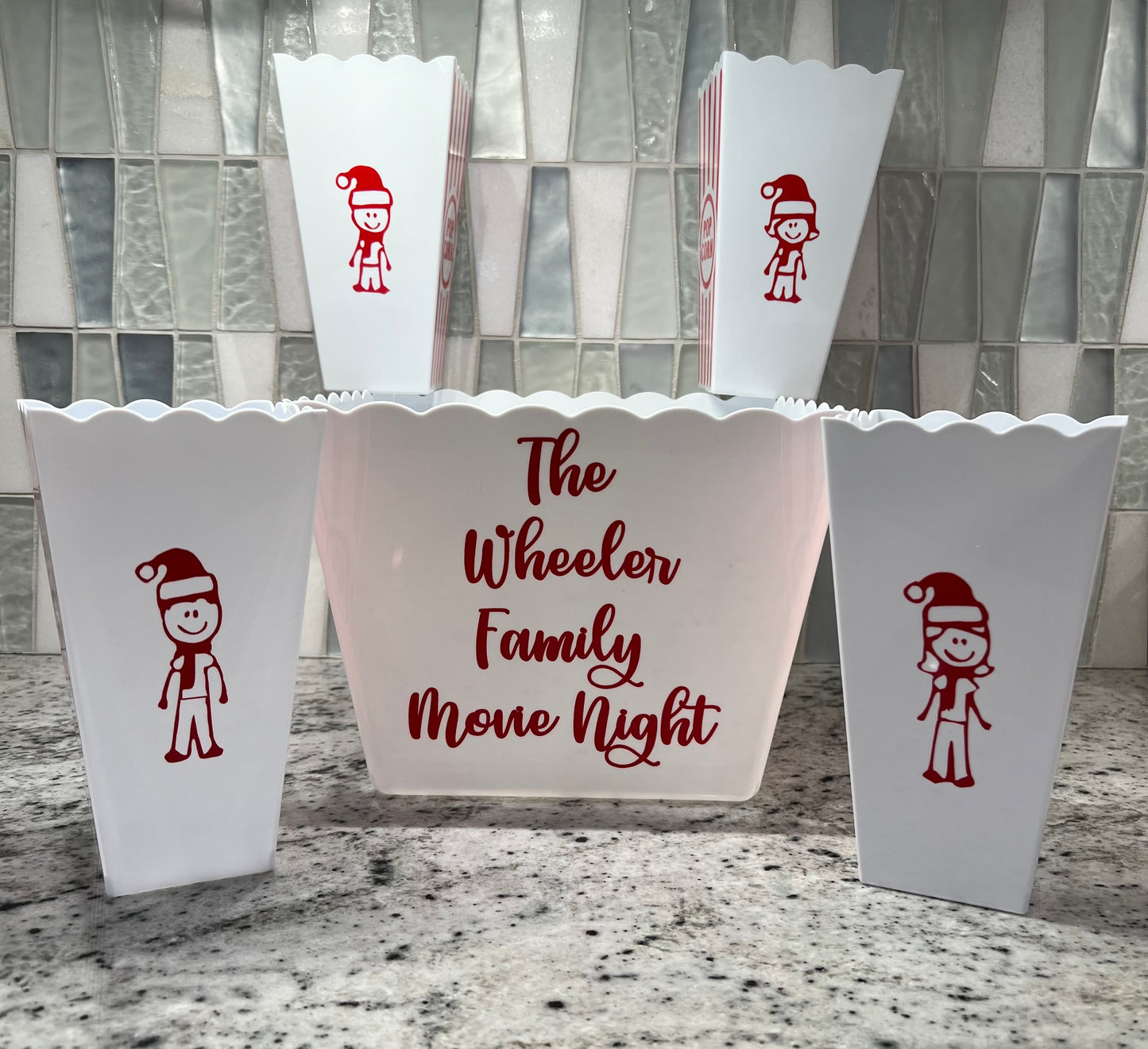 Personalized Popcorn Bucket Set