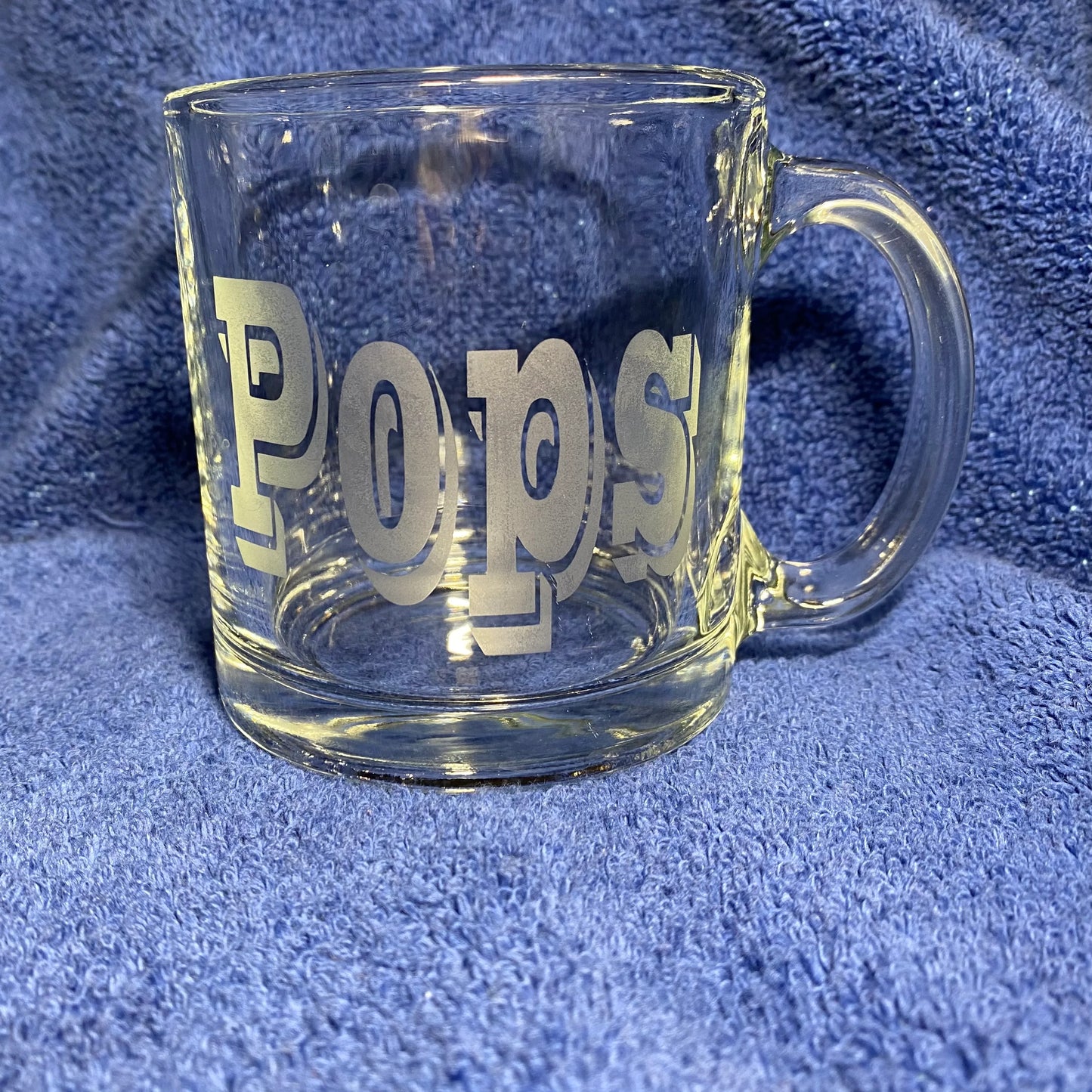 14oz Clear Glass Coffee Mug