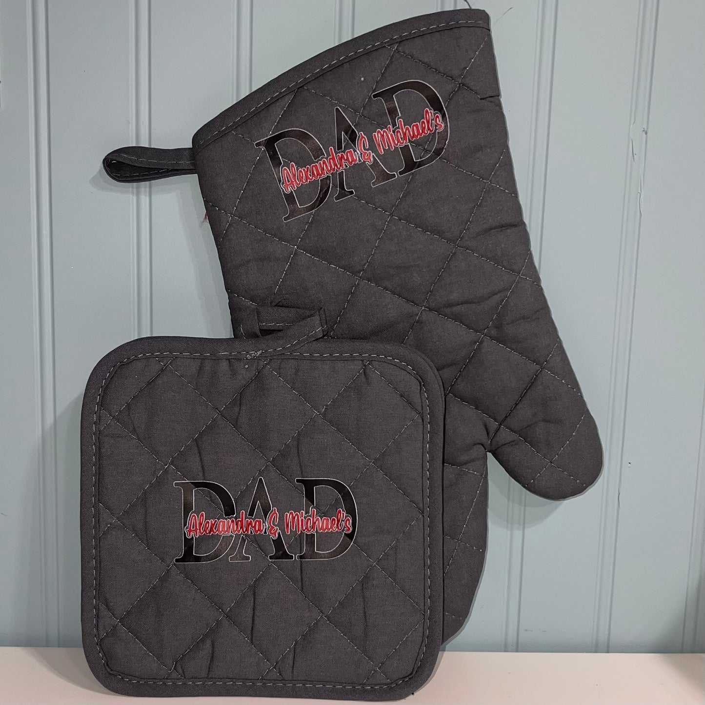 BBQ Oven Mitt & Pot Holder Set