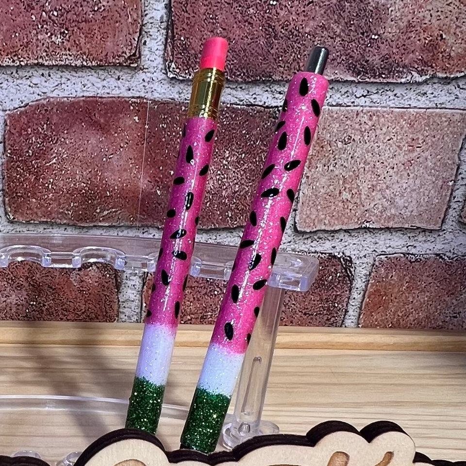 Watermelon Glitter Forever Pen & Pencil Set