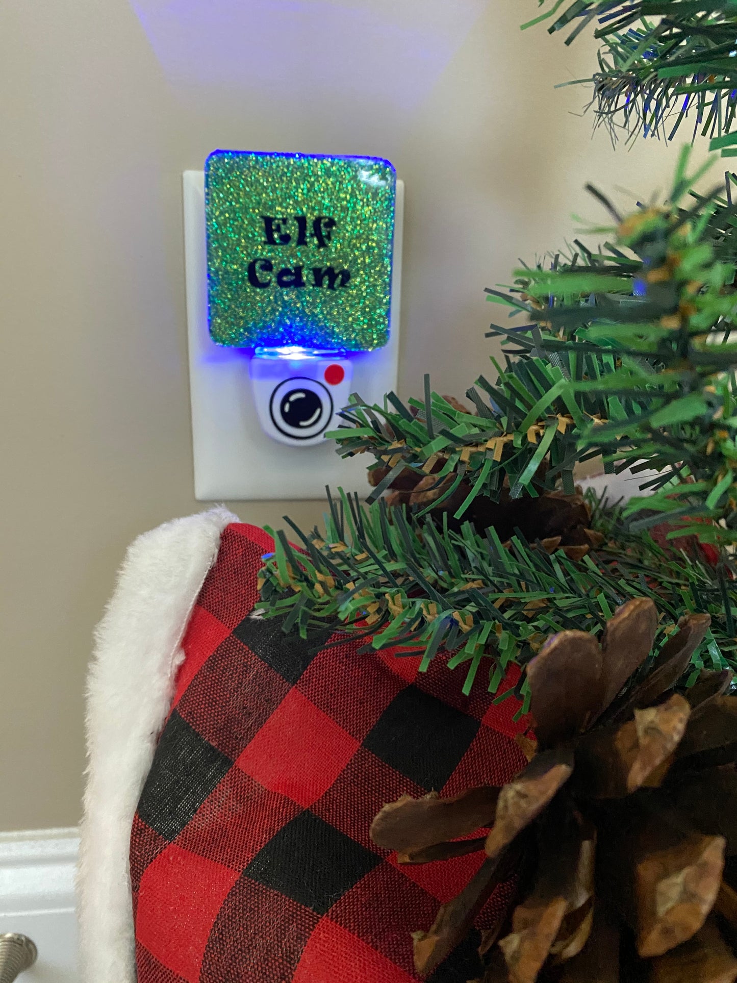 ✨ Personalized Glitter Nightlight – Holiday Collection ✨