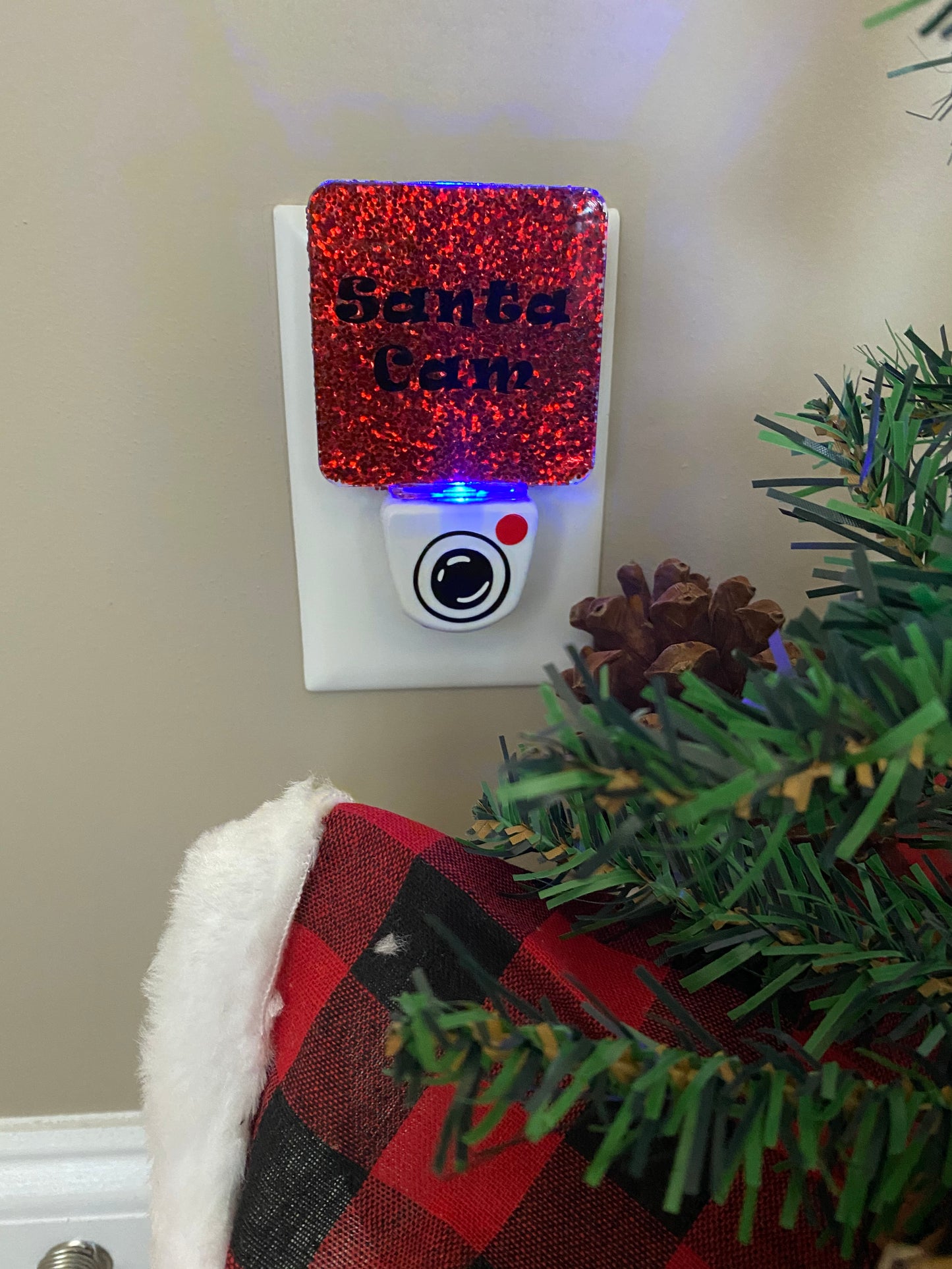 ✨ Personalized Glitter Nightlight – Holiday Collection ✨