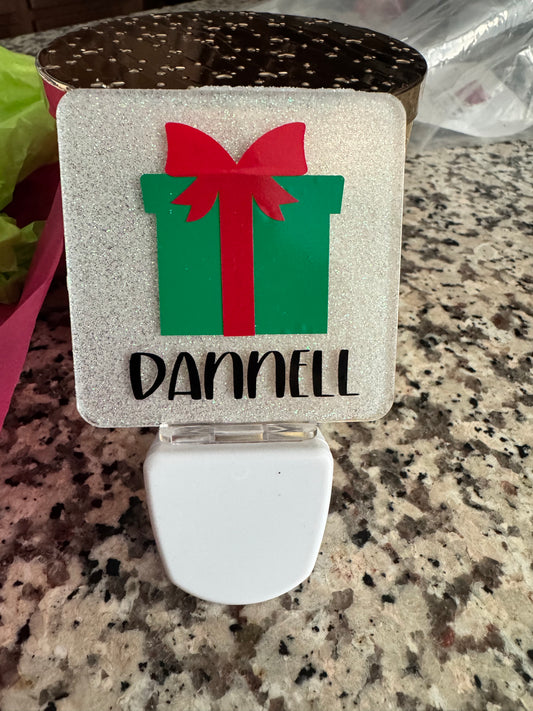 ✨ Personalized Glitter Nightlight – Holiday Collection ✨