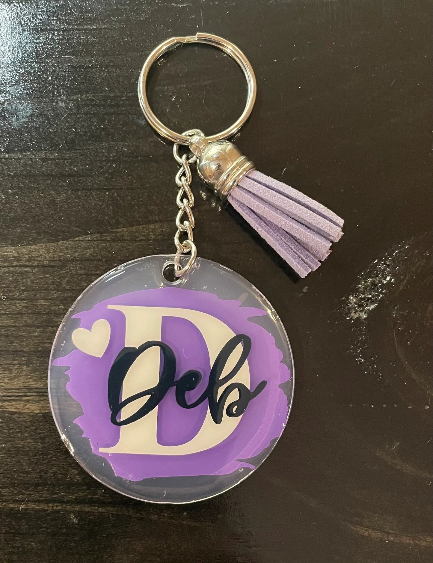 Personalized Keychain with Tassel