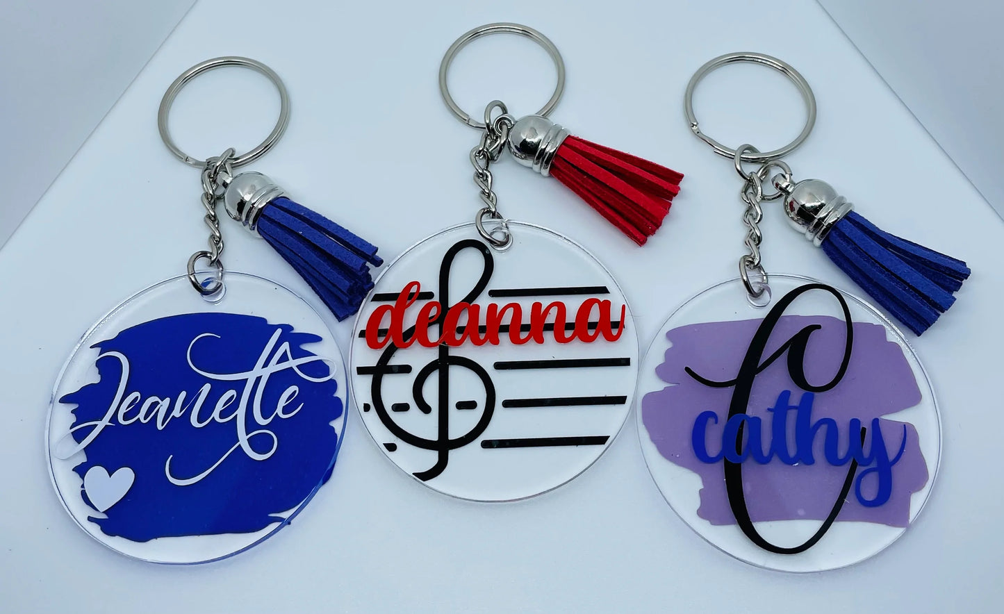 Personalized Keychain with Tassel