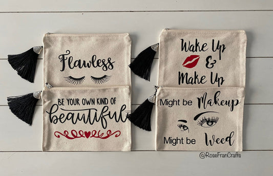 Canvas Makeup Bag