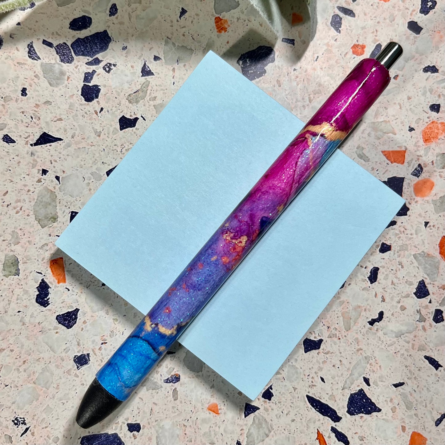 Purple Galaxy RTS Glitter Pen