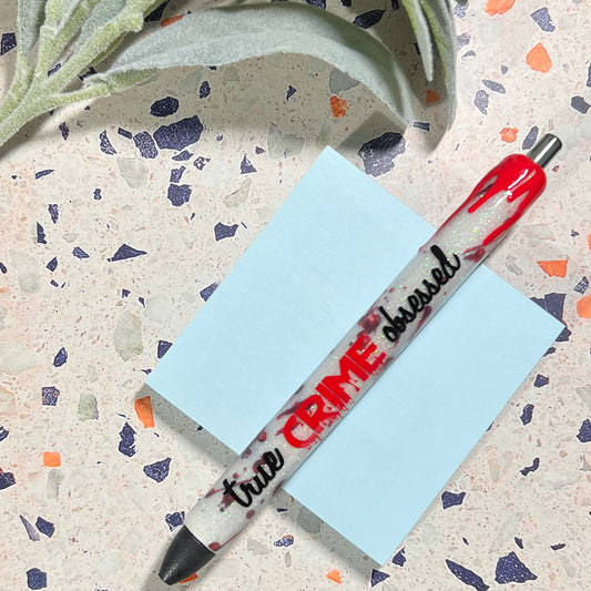 True Crime Obsessed RTS Glitter Pen