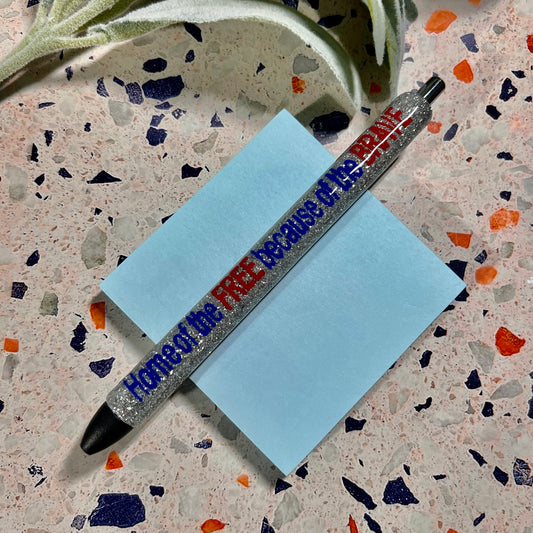 USA Flag & Decal RTS Glitter Pen